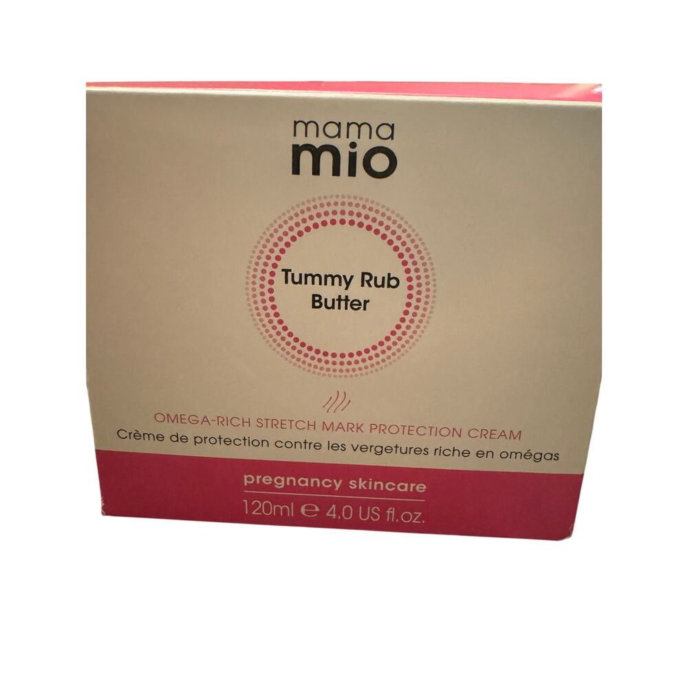 Mama Mio Tummy Rub Butter – Omega-Rich Stretch Mark Protection Cream 4.0 Fl Oz
